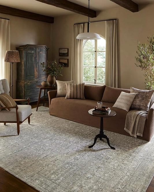 Loloi Amber Lewis Honora Collection HON-04 Grey/Beige 2'-0" x 3'-4" Accent Rug