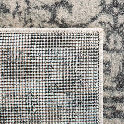 SAFAVIEH Evoke Collection 5'1" x 7'6" Ivory/Grey EVK256F Oriental Distressed Non-Shedding Living Room Bedroom Area Rug