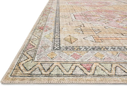 Loloi II Skye Collection SKY-04 Gold/Blush 5'-0" x 7'-6" Area Rug
