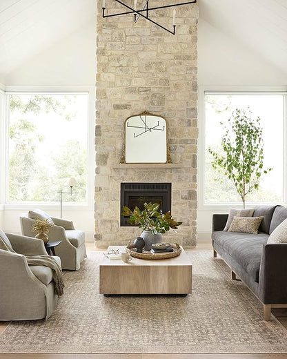 Loloi Angela Rose Aubrey Collection AUB-04 Sage/Bark 3'-9" x 5'-6", .19" Pile Height, Accent Rug