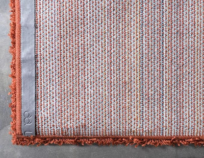 Unique Loom Solid Shag Collection Area Rug (8' x 10' Rectangle, Terracotta)