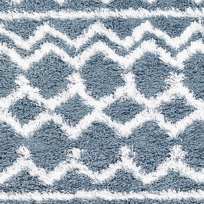 Livabliss Hapsburg Moroccan Shag Area Rug, 2' x 2'11", Denim