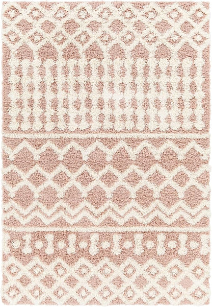 Livabliss Hapsburg Moroccan Shag Area Rug,7'10" x 10'3",Dusty Pink