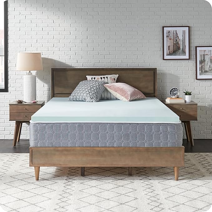 Sealy Dreamlife 1.5” Gel Memory Foam Twin XL Mattress Topper with SealyComfort Gel Foam, 1 Year Limited Warranty, Made in The USA