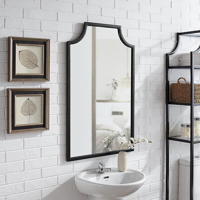 Crosley Furniture Aimee Mirror for Bathroom, Hallway, or Entryway, Oil Rubbed Bronze