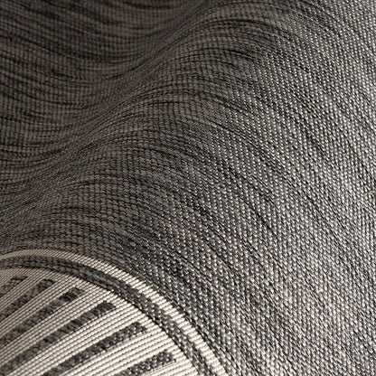 nuLOOM 10' x 14' Outdoor Area Rug, Casual Design with Striped Border, Stain Resistant, Highly Durable, for Patio, Balcony, Bedroom, Living Room, Dining Room, Bathroom, Steel