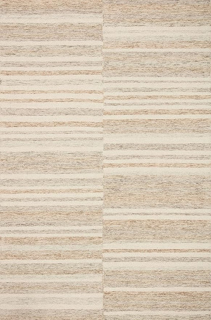Loloi Chris Loves Julia Chris Collection CHR-03 Ivory/Clay 3'-6'' x 5'-6'', .50" Pile Height, Accent Rug