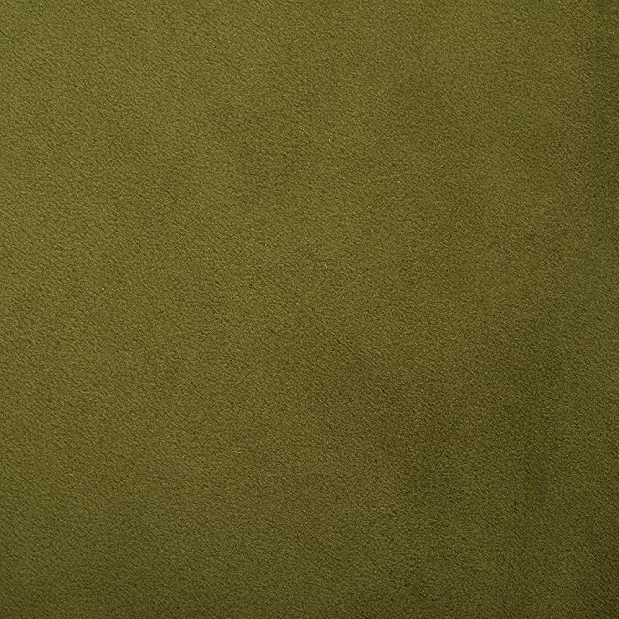SAFAVIEH Couture Collection Elsworth Olive Green Velvet/Brass Ottoman Foot Stool (Fully Assembled)