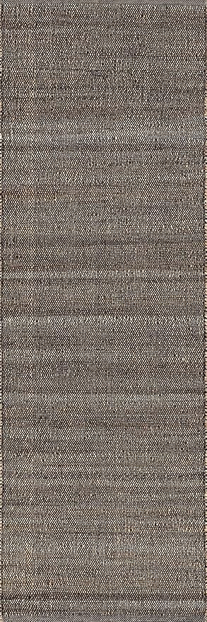 nuLOOM 2'6" x 10' Elfriede Jute & Cotton Hand Woven Area Rug, Elfriede Charcoal, Solid Rustic Farmhouse Style, Weaved Design, Natural Fiber, for Bedroom, Living Room, Hallway, Office, Entryway
