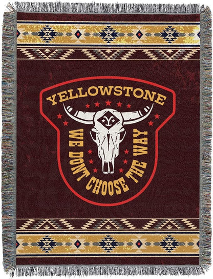 Northwest Yellowstone Woven Tapestry Throw Blanket, 48" x 60", The Way