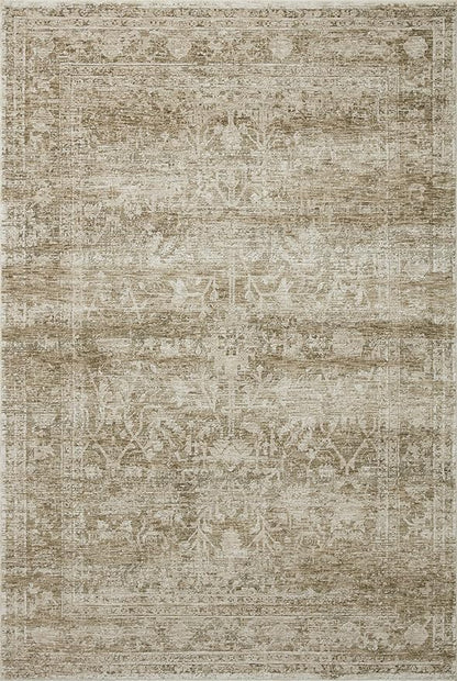 Loloi Amber Lewis Honora Collection HON-01 Khaki/Beige 3'-9" x 5'-9" Accent Rug