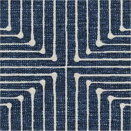 RUGGABLE x Jonathan Adler Machine Washable Modern Area Rug – Inkdrop Lapis Blue 10x14, Stain-Resistant, Non-Slip – Large Rugs for Living Room, Bedroom, Hallway, Entryway & Office–with Standard Pad