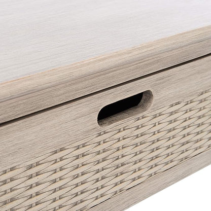 SAFAVIEH Home Collection Landers Greige 3-Drawer Console Table CNS5711D