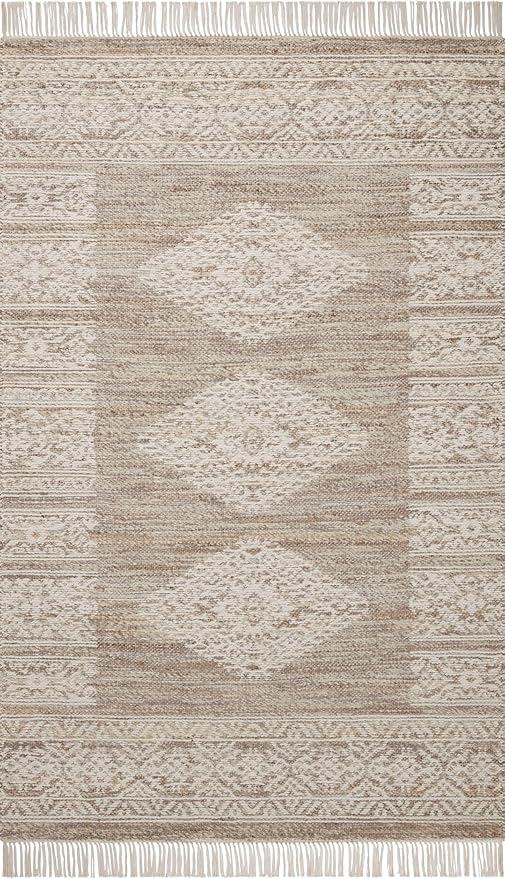 Loloi Angela Rose Rivers Collection RIV-05 Lilac/Ivory 5'-0" x 7'-6" Reversible Area Rug