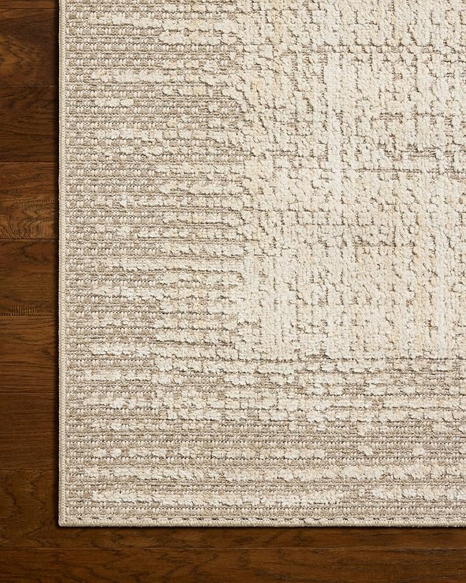 Loloi Amber Lewis Bexley Collection BEX-06 Natural/Taupe 4'-0" x 6'-0" Accent Rug Neutral, Textured, Living, Bedroom, Dining, Carpet