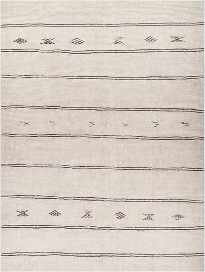 Livabliss x Becki Owens Rivi Moroccan Area Rug , 9'2" x 12', Ivory/Black