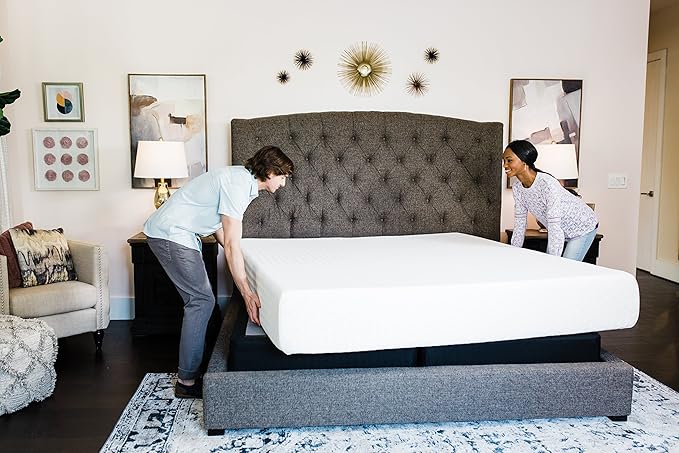Signature Design by Ashley Chime Memory Foam 12" Queen Mattress with Thick Memory and Support Foam for Pressure Relief, Fiberglass Free, Mattress In A Box