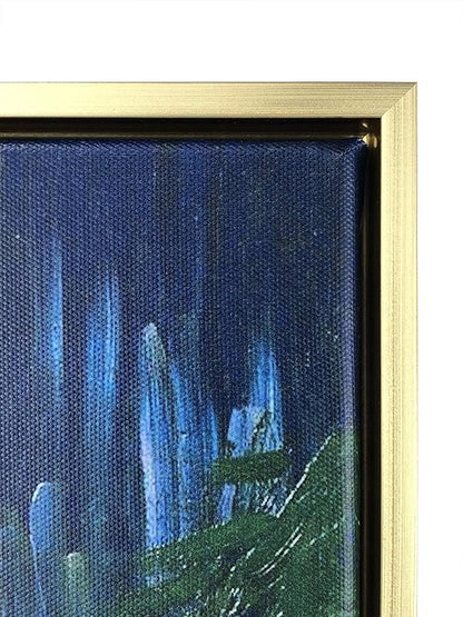 Wieco Art Framed Art Giclee Canvas Prints of Cafe Terrace at Night Canvas Prints Wall Art by Van Gogh Paintings Abstract Framed Canvas Wall Art for Home Decor Golden Frame