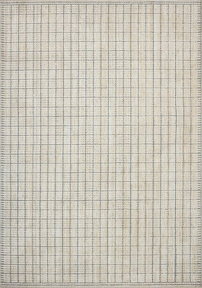 Loloi Amber Lewis Bexley Collection BEX-04 Slate/Natural 4'-0" x 6'-0" Accent Rug Neutral, Textured, Living, Bedroom, Dining, Carpet