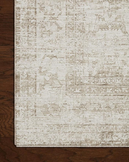 Loloi Amber Lewis Honora Collection HON-01 Ivory/Natural 3'-9" x 5'-9" Accent Rug