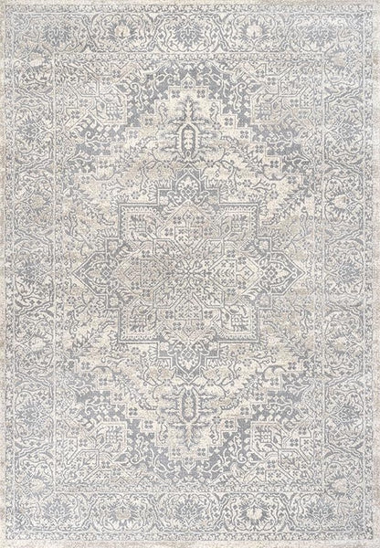 JONATHAN Y Vintage Medallion Indoor Area Rug Cream 5X8, Modern Boho for Living Room, Bedroom, Kitchen, Office, Easy-Cleaning, High Traffic, Pet-Friendly, Non-Shedding MDP100C-5