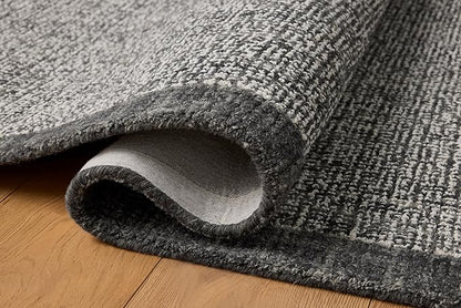Loloi Magnolia Home by Joanna Gaines Henley Collection HNY-01 Ivory/Charcoal 2'-6" x 9'-6" Runner Rug