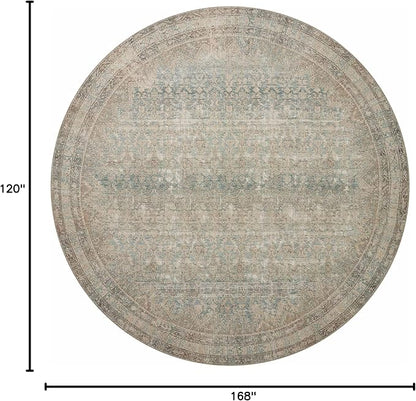 Loloi Angela Rose Aubrey Collection AUB-03 Jade/Natural 10'-0" x 14'-0", .19" Pile Height, Area Rug