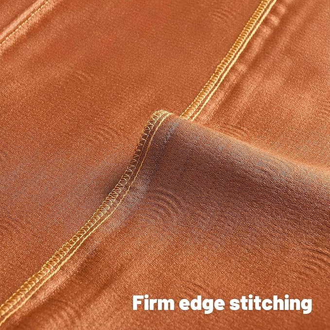 FUTEI Burnt Orange Chenille Decorative Throw Pillow Covers 18x18 Inch Set of 2,Soft Cozy Striped Geometric Patterns Cushion Case,Modern Home Decor for Couch Bed Living Room
