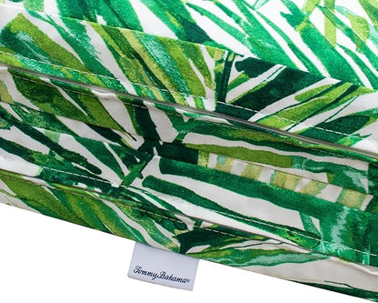 Tommy Bahama Chaise Cushion, 26" X 82" X 2.5", Coastal Palm Green Leaf