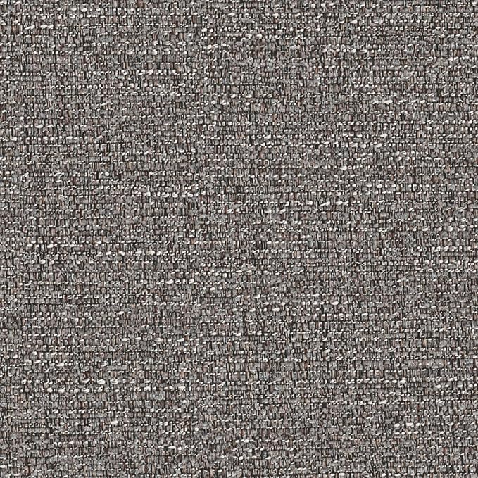 SIMPLIHOME Milltown 27 inch Wide Contemporary Rectangle Footstool Ottoman Bench in Pebble Grey Tweed Look Fabric, Assembled, for the Living Room and Bedroom