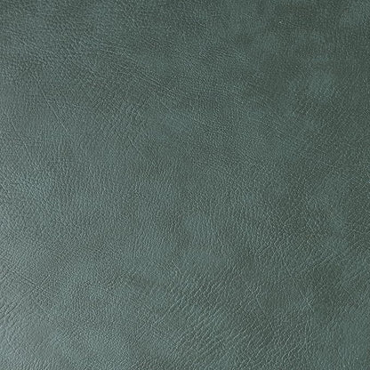 KINWELL 23" Wide Faux Leather Upholstered Ottoman, Mid-Century Modern Living Room Footrest with Soft Padded Seat, Footstool for Bedroom, Entryway or Living Room, Green