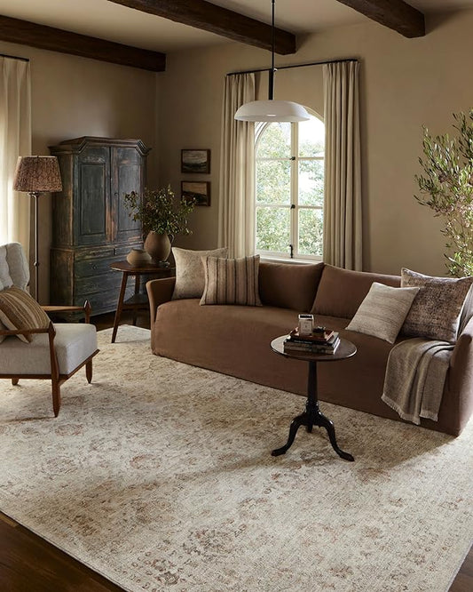 Loloi Amber Lewis Honora Collection HON-03 Beige/Spice 2'-0" x 3'-4" Accent Rug