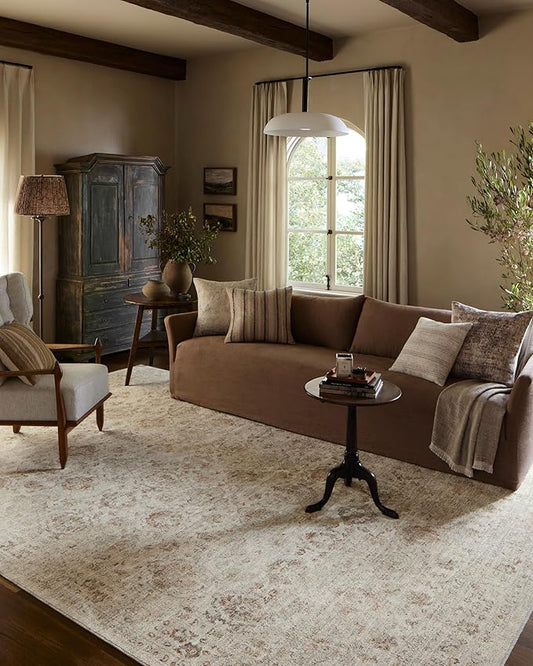 Loloi Amber Lewis Honora Collection HON-03 Beige/Spice 11'-6" x 15'-6" Area Rug