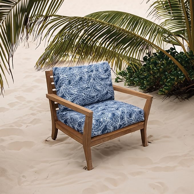 Tommy Bahama Deep Seating Lounge Cushion, 24" X 26" X 4", Pacific Zaffre