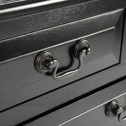 SAFAVIEH Home Collection Primrose Black 3-Drawer Console Table