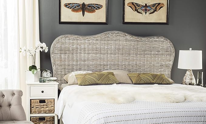 Safavieh Home Collection Imelda White Washed Headboard (King)