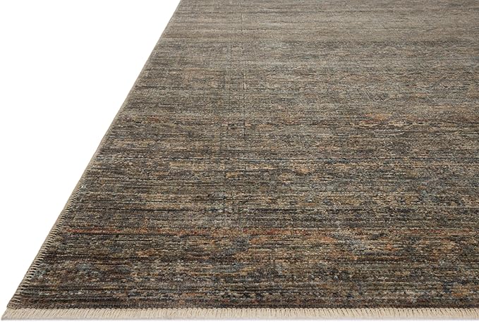 Loloi Amber Lewis Molly Collection MOL-05 Lagoon/Natural 2'-3" x 3'-10" Low Pile Accent Rug