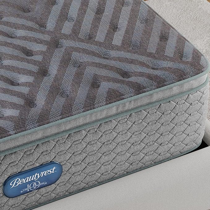 Beautyrest Days End Plush Pillow Top 14.75" Mattress - Cal King - Cooling Tech, Supportive Durable Pocketed Coils, Pressure Relief, Motion Separation; 100 Night Sleep Trial and 10 Year Warranty