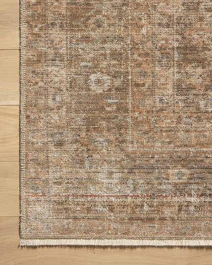 Loloi Amber Lewis Molly Collection MOL-06 Gold/Blue 9'-6" x 13'-6" Low Pile Area Rug