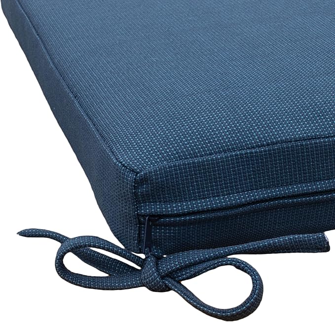 Tommy Bahama Bench Cushion, 50" X 16" X 2.5", Bamboo Bay Cobalt