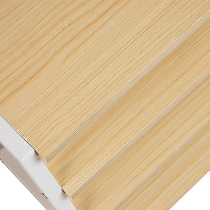 Mind Reader 4-Tier Desk Organizer, File Storage, Documents, Office, Metal, MDF, 14.5" L x 10.5" W x 12" H, White