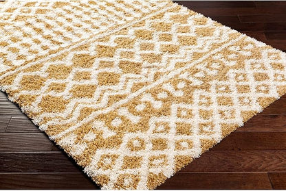Livabliss Hapsburg Moroccan Shag Runner Area Rug, 2'7" x 7'3", Camel
