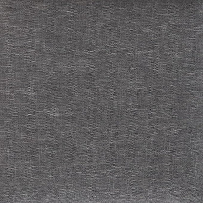 SIMPLIHOME Natasha 18 inch Wide Mid Century Square Mid Century Storage Ottoman with Tray in Slate Grey Polyester Linen, Assembled, For the Living Room, Entryway and Family Room