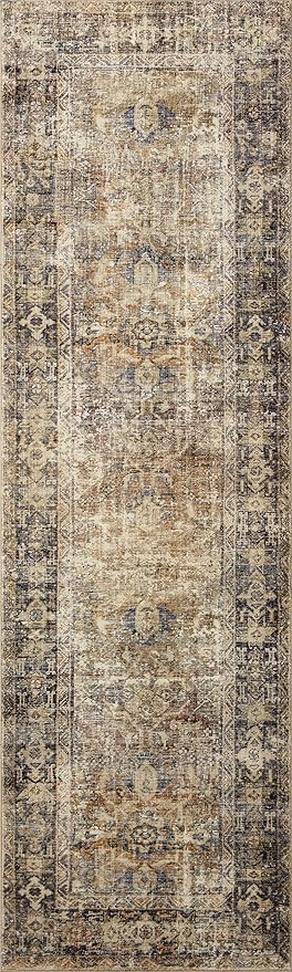 Loloi Amber Lewis Morgan Collection MOG-01 Sunset/Ink 2' x 3'-6" 38" Thick Accent Rug feat. CloudPile, Neutral, Room Décor, Vintage Inspired, Livingroom, Bedroom, Dining Area