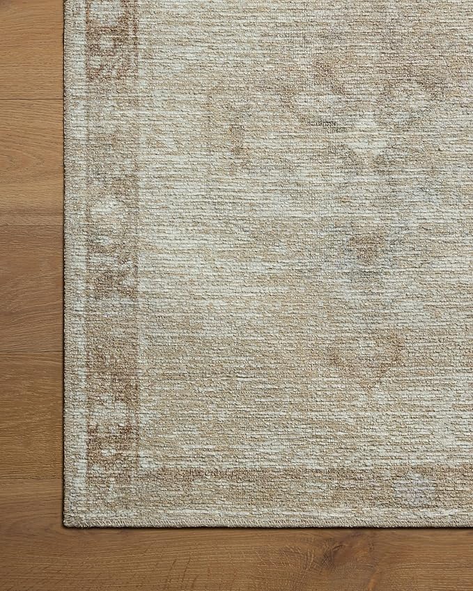 Loloi Amber Lewis Cambria Collection CBR-02 Mist/Natural 8'-6" x 11'-6" Area Rug Jute, Neutral, Vintage Style, Antique Tone, Living, Bedroom, Dining, Carpet