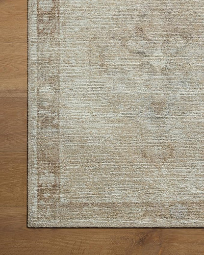 Loloi Amber Lewis Cambria Collection CBR-02 Mist/Natural 2'-0" x 5'-0" Accent Rug Jute, Neutral, Vintage Style, Antique Tone, Living, Bedroom, Dining, Carpet