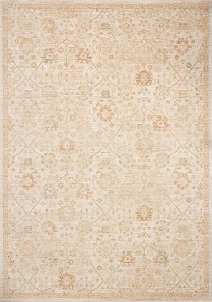 Loloi Chris Loves Julia Palma Collection PLM-04 Natural/Spice 2'-7" x 10'-0" Runner Rug Vintage Style Boho Living Room Bedroom Carpet