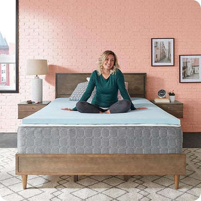 Sealy Dreamlife 2” Gel Memory Foam Twin Mattress Topper with SealyComfort Gel Foam, 1 Year Limited Warranty, Made in The USA