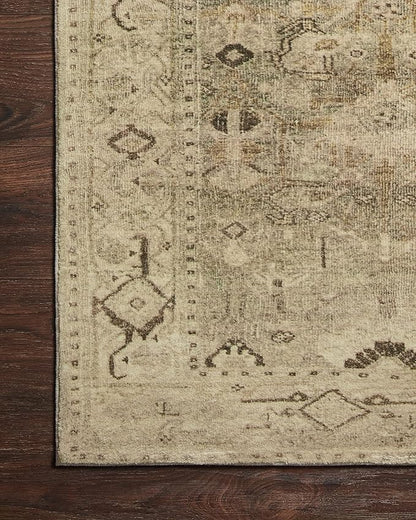 Loloi Margot Collection MAT-04 Antique/Sage 2'-6" x 11'-6" Runner Rug feat. CloudPile, No-Shed Easy Clean Large Patterned Area Rug for Living Room, Bedroom, Dining Area
