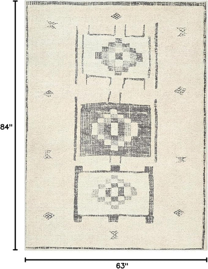 Livabliss x Becki Owens Solana Medallion Area Rug, 5'3" x 7', Taupe/Cream